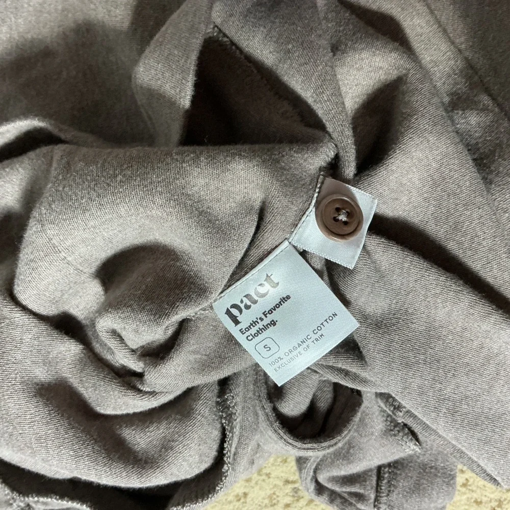 Pact Organic Cotton Lounge Set Blazer Cardigan Joggers S/M 2 Piece Set‎